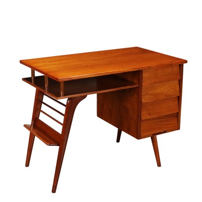 Vintage Schreibtisch aus Argentinien der 50er Jahre Buchenholz