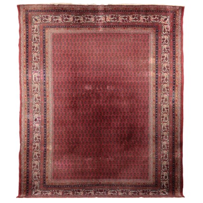 Vintage Mir Serabend Teppich Iran Baumwolle Wolle Geknüpft Mobiliar