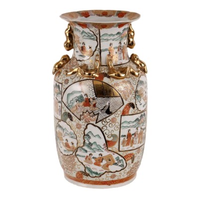 Antiker Vase Zweite Mitte des XX Jhs Porzellan Dekorationen