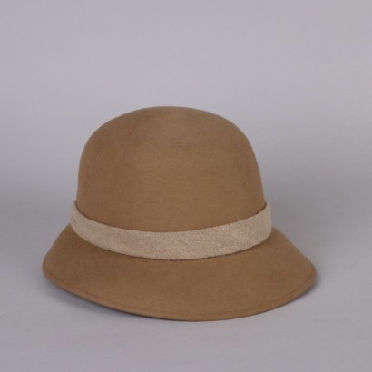 Vintage Mütze aus Karamelfarbener Wolle Klamotten Gallia Peter