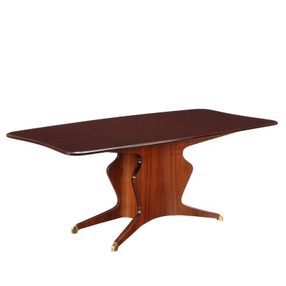 Vintage Tisch von Osvaldo Borsani Exotische Hölzern 1950er Jahre