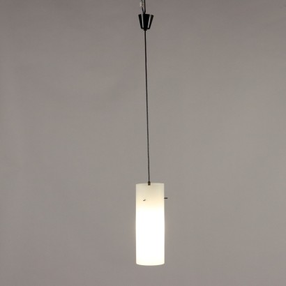 Vintage Deckenlampe der 60er Jahre Glasstruktur Lampe