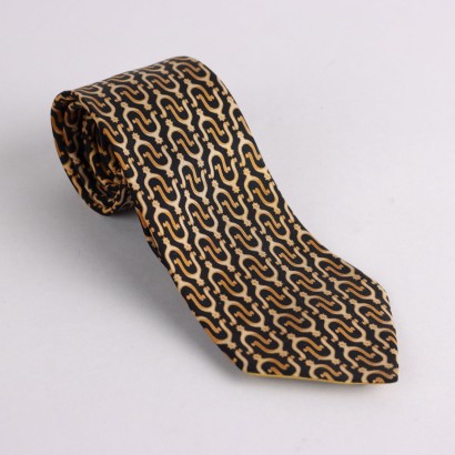 Gucci Vintage Reitsporen-Krawatte der 50er-60er Jahre Seide