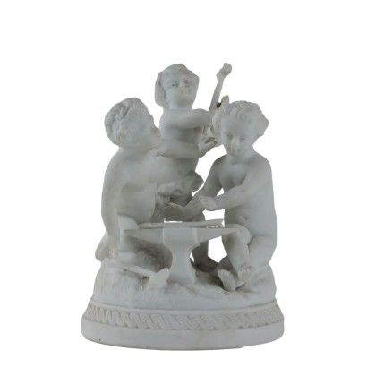 Gruppe aus Skulptur von Engel Biscuit von Sèvres Objekte