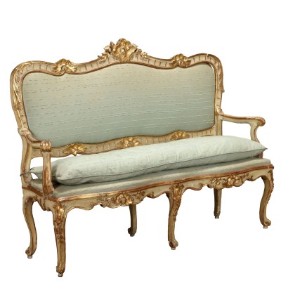 Antiker Eklektischer Sofa Italien Mitte des XIX Jhs