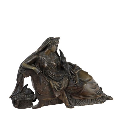 Alte Skulptur von Penelope Jean Jacques Feuchere '800 Bronze