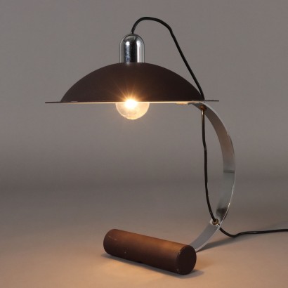 Vintage Lampe Stilnovo Lampiatta Aluminium Metall der 70er Jahre