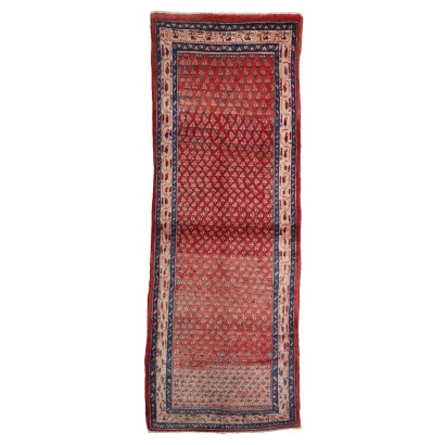 Antiker Teppich aus Wolle Baumwolle Großer Knoten 285 x 108 cm