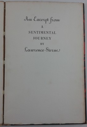 An Excerpt from A Sentimental Journey by Lawrence Sterne