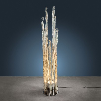 Vintage Stehlampe Excalibur für Sothis 1970er Jahre Murano Glas